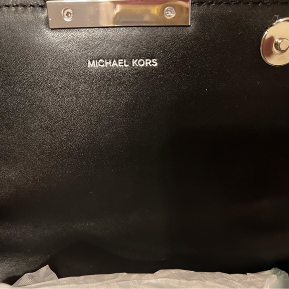 MICHAEL KORS JADE BLACK MULTI Calf Hair and Leather Shoulder Bag - Picture 10 of 12